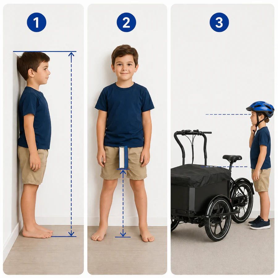 Comment mesurer la taille et la longueur des jambes de l'enfant