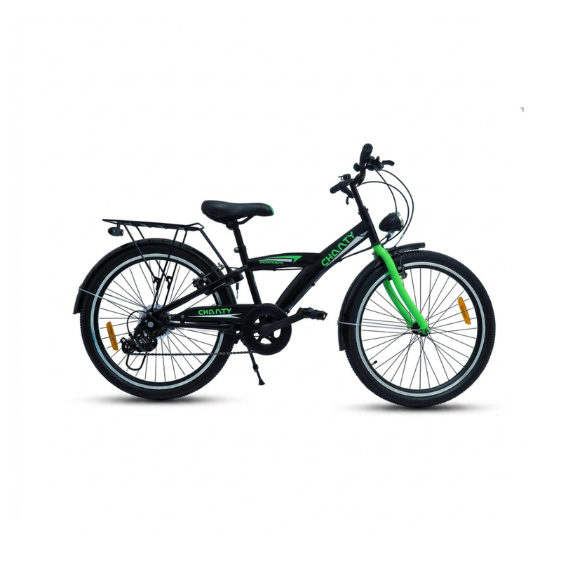 CHANTY Roader 24" Vélo garçon noir et vert | 7 vitesses |  