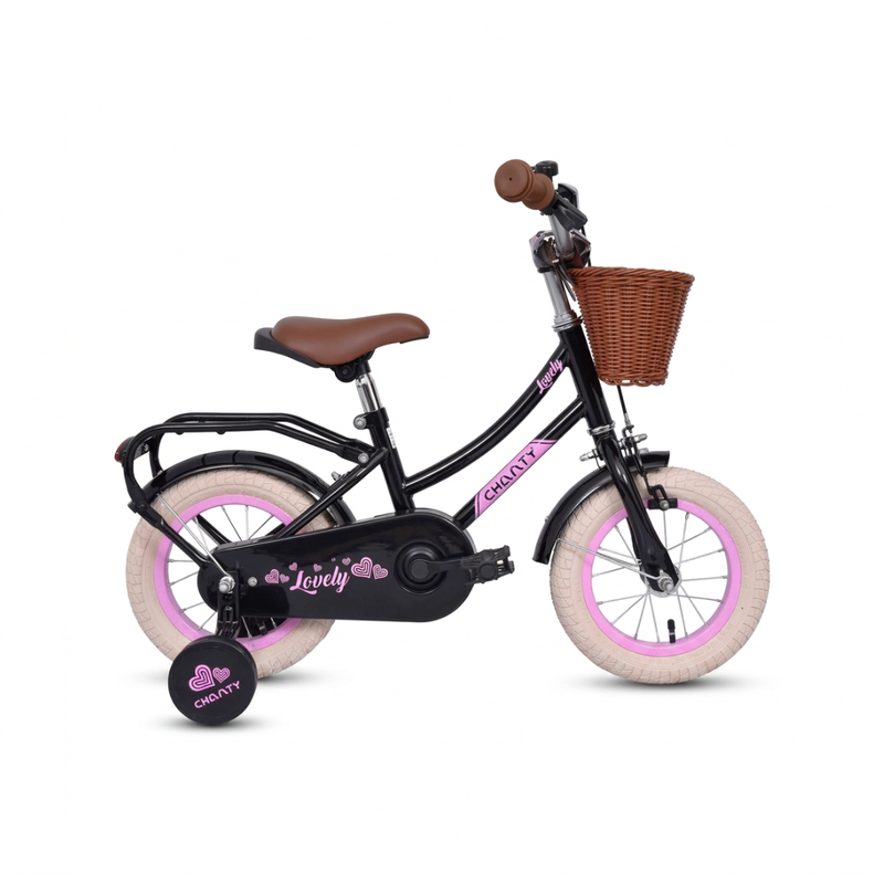 CHANTY Lovely 12" Vélo fille noir | 2-4 ans |  