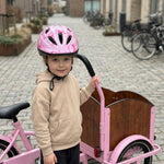 Chanty Casque enfant – Rose avec cœurs  