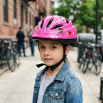 Chanty Casque enfant – Rose papillon  