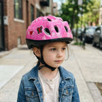 Chanty Casque enfant – Rose papillon  