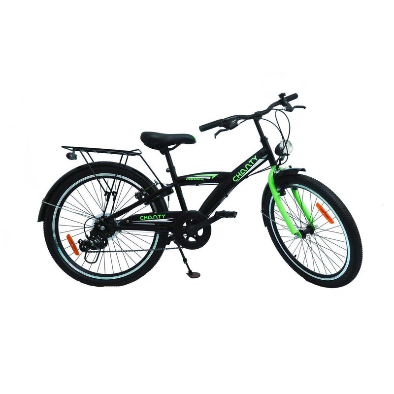 CHANTY Roader 24" Vélo garçon noir et vert | 7 vitesses |  
