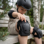 CHANTY Casque enfant + kit de protection – Noir  