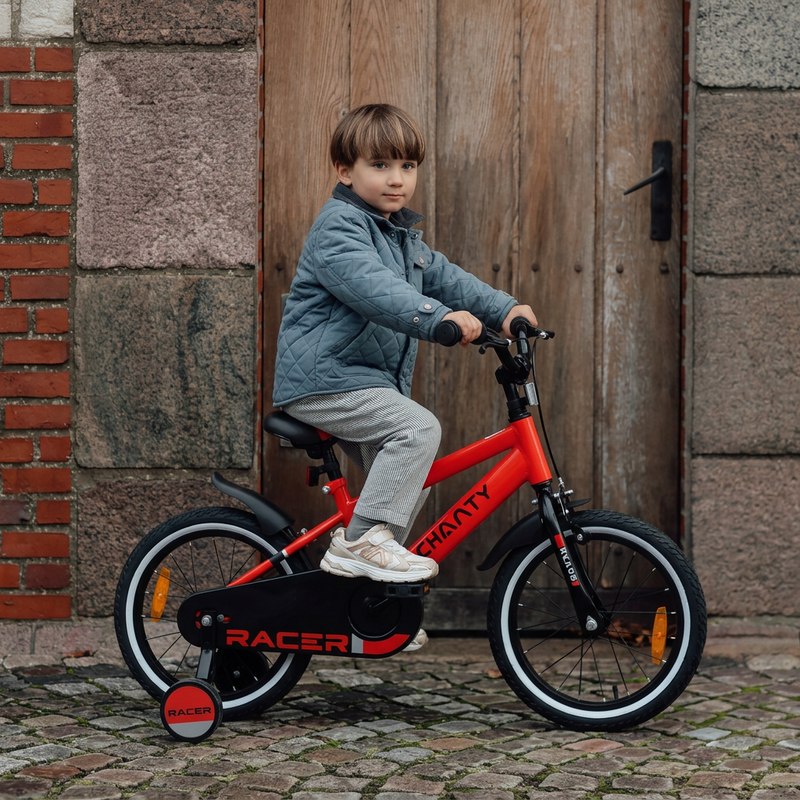 CHANTY Racer 16" Vélo garçon rouge | 4-6 ans |  