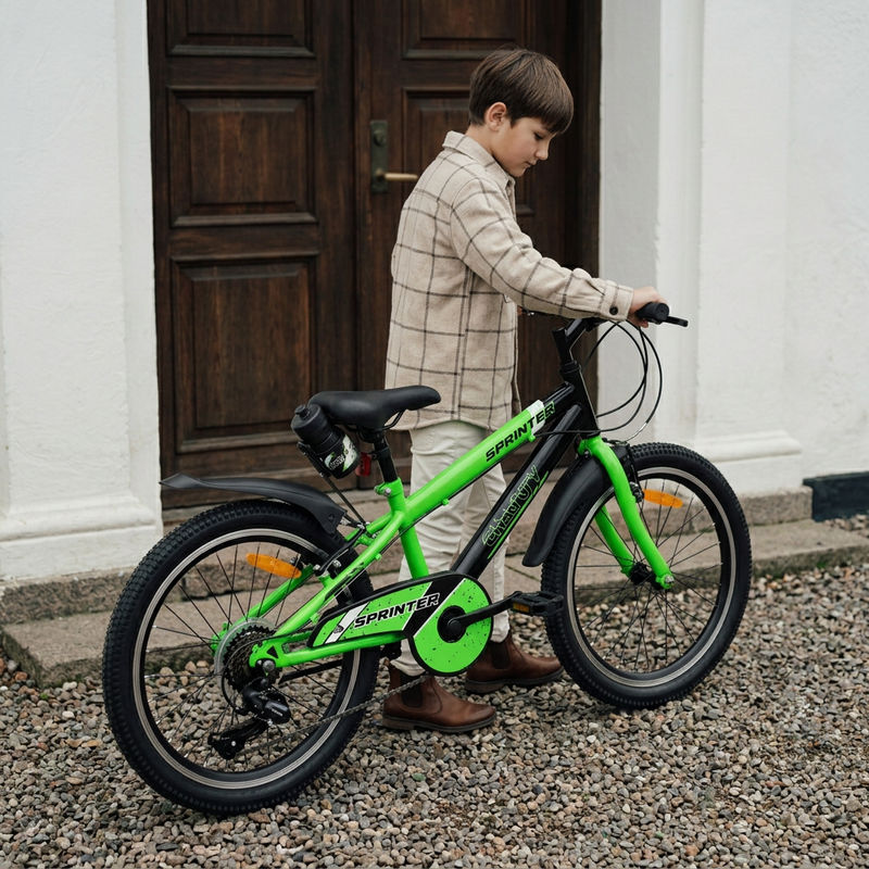 CHANTY Sprinter 20" Vélo garçon vert | 7 vitesses |  