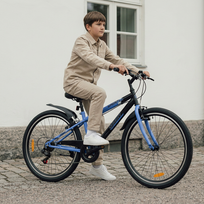 CHANTY Sprinter 20" Vélo garçon bleu | 7 vitesses |  